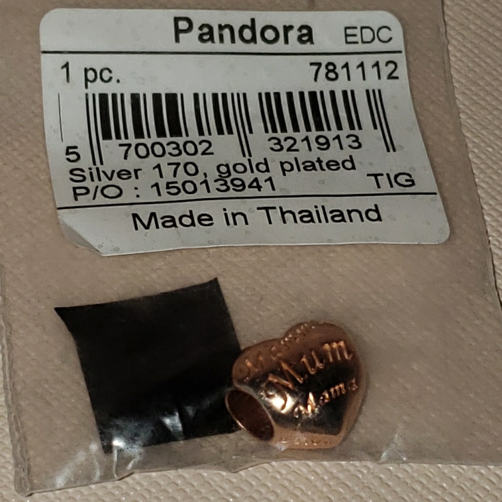 Pandora Rose mother's heart charm #781112